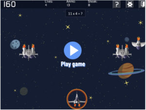 Maths Invaders game